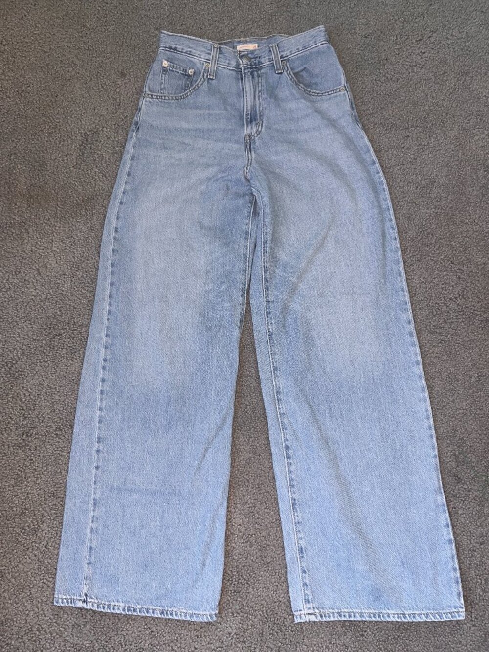 LEVI'S CINCH BAGGY SKATER SK8TER JEANS ADJUSTABLE WAIST WIDE LEGS -EUC- W25 L31
